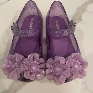 Mini Melissa ultra girl springtime lilac glitter Mary Jane